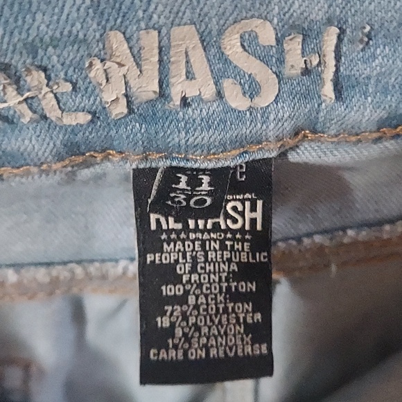 Rewash Distressed Skinny Jeans Size 30 - Picture 11 of 12